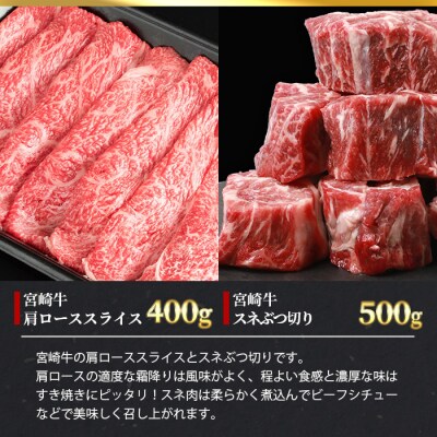 受賞歴多数!! ≪宮崎牛≫ お楽しみバラエティセット【合計3.2kg】様々なシーンで大活躍