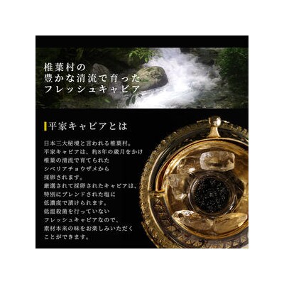 世界三大珍味×日本三大秘境】HEIKE CAVIAR 金柑キャビア 20g SZ-127