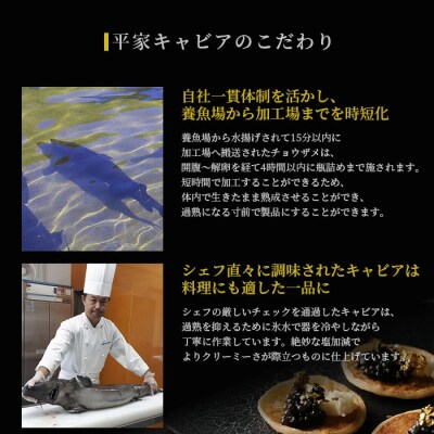 【日本三大秘境×世界三大珍味】キャビア焼売 8個入り×2パック&平家キャビア 5gセット