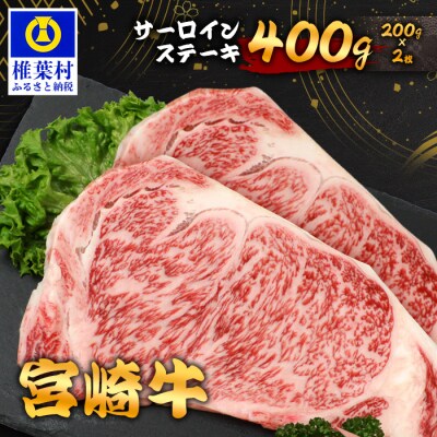 宮崎牛 サーロインステーキ 200g×2枚 計400g TK-88