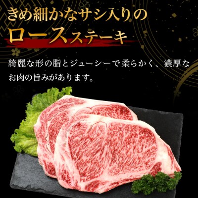 宮崎牛ロースステーキ 400g(200g×2枚) お試しステーキソース付き TK-98