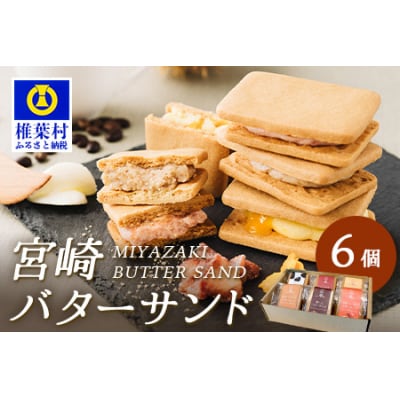 ≪2025年9月発送≫【先行受付】宮崎バターサンド 詰合せ【6個入】手造りで製造【数量限定】