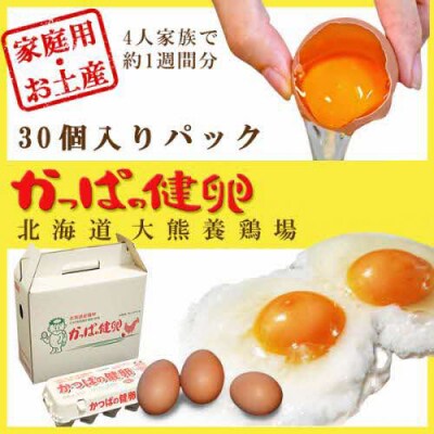 大熊養鶏場　かっぱの健卵　30個入り