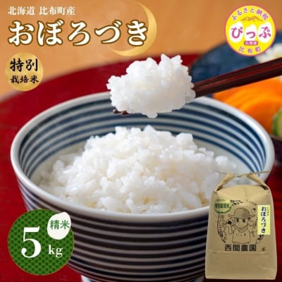 【令和8年産 新米先行受付】特別栽培米 おぼろづき 精米 5kg【西間農園】