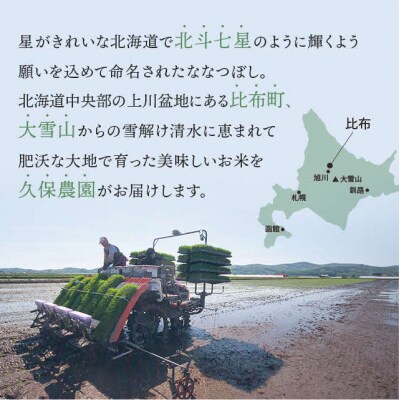 【令和8年産 新米受付】ななつぼし 精米 20kg【久保農園】 1004-005