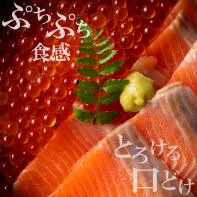 ぴっぷサーモン 親子セット(イクラ80g×2 刺身用フィレ100g×3)【にじます工房】