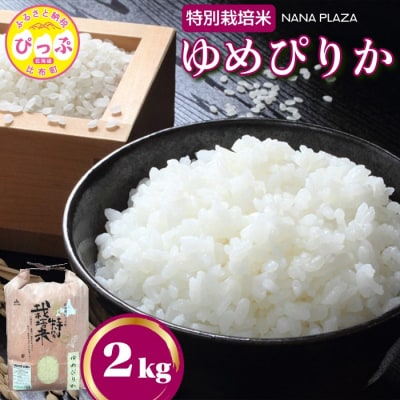 令和7年産 特別栽培米ゆめぴりか 2kg【ナナプラザ】