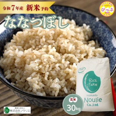 2025年産ノウリエ ななつぼし玄米30kg【11月から12月上旬発送】