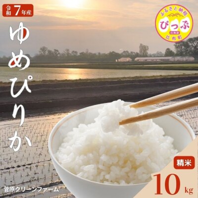 令和7年産 ゆめぴりか 10kg 精米【菅原クリーンファーム】