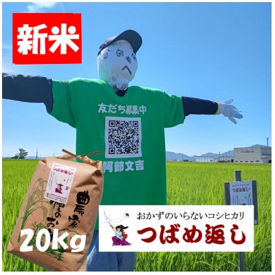 【8年産新米】おかずのいらないコシヒカリ「つばめ返し」玄米 20kg 新潟県燕市産
