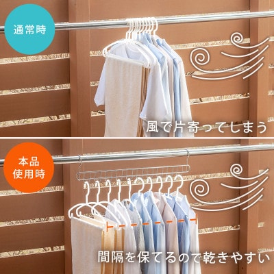 オールステンレス　10連ハンガー　2個組