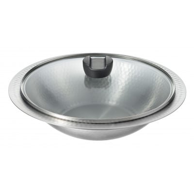 MB-2840彩食庵　ガラス蓋付IH対応よせしゃぶ鍋26cm