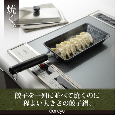 DA-44 ダンチュウ IH対応鉄餃子鍋 12×22cm(ステンレス蓋付)