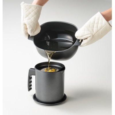 EM-095 燕三 IH対応 鉄楕円型揚げ鍋 20×17cm(温度計付)