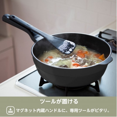 RHF-963レミパンプラス(ブラック)こそげるヘラセット