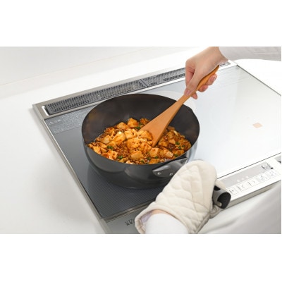 EM-112 燕三 IH対応 鉄共柄いため鍋20cm