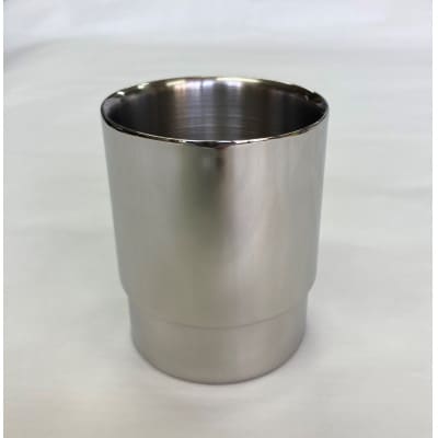 ホルダーが取り外しできる蓋付二重構造マグカップ/グリーン&黄セット(ミラー仕上)