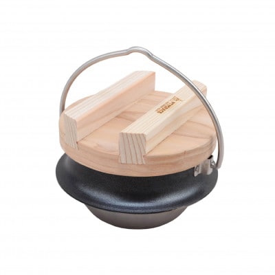 2層クラッド鋼 羽釜 (1合炊き用)木蓋付