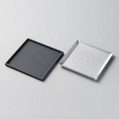 ツボエの極上おろし金 角皿 -kakuzara- 生姜【おろし器】