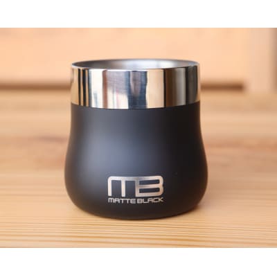 18-8ステンレス二重構造 マットブラック フリーカップ 230ml