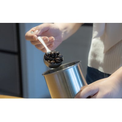 ステンレス コーヒーキャニスター&メジャースプーン セット