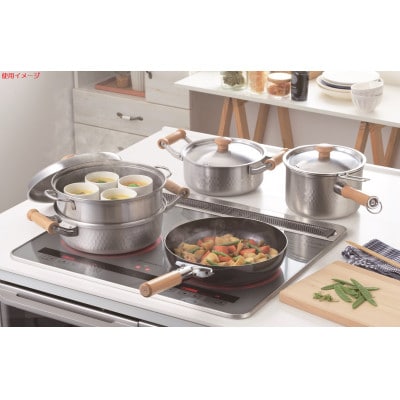 匠福 深型片手鍋18cm(ストレーナー付)