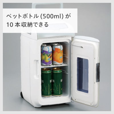 ツインバード 保冷庫 2電源式ポータブル電子適温ボックスD-CUBE L (HR-DB07GY)