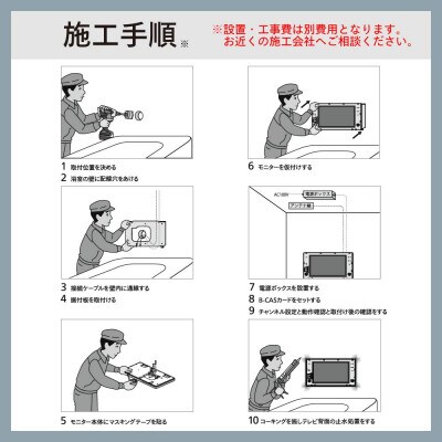 【別途設置工事必要】ツインバード 16V型浴室テレビ ( VB-BB161B ブラック )