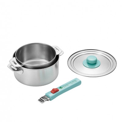 EJQ-800 燕熟の技 ステンレス鍋 14cm&16cm 着脱ハンドル付き