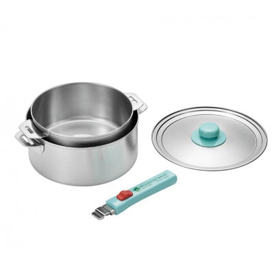 EJQ-1000 燕熟の技 ステンレス鍋18cm&20cm 着脱ハンドル付き