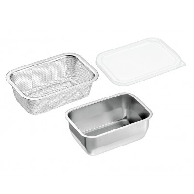 YB-351 燕熟の技 ユニット1/4バット&ザル&フタセット 日本製・燕三条産