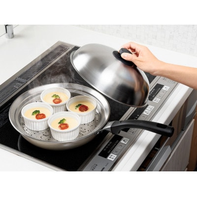 EJSP-500 燕熟の技 フライパンにのせるスチームプレート 24～26cm用 日本製・燕三条産