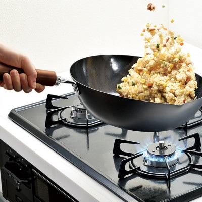 CTT-1200 燕熟の技 窒化シリーズ 向い手付きいため鍋30cm