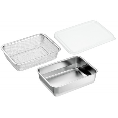 YB-501 燕熟の技 ユニット1/2バット&ザル&フタセット 燕三条産