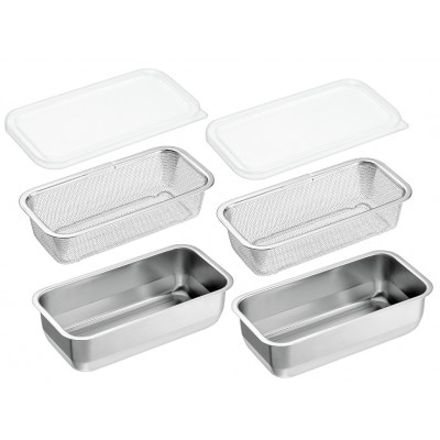 YB-800 燕熟の技 ユニット1/3バット&ザル&フタ 各2個セット 燕三条産