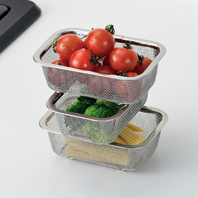 YB-1001 燕熟の技 ユニット1/4バット&ザル&フタ 各3個セット 燕三条産