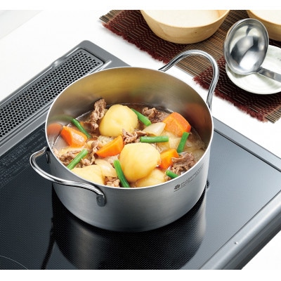 EJSA-1000 燕熟の技 クローバーシリーズ 両手鍋20cm 日本製・燕三条産