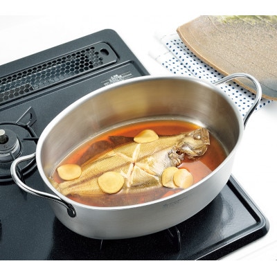 EJSA-1200 燕熟の技 クローバーシリーズ オーバルパン28cm 日本製・燕三条産