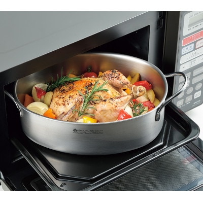 EJSA-1200 燕熟の技 クローバーシリーズ オーバルパン28cm 日本製・燕三条産