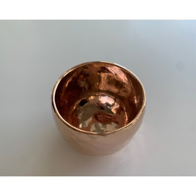 鎚起　銅製ぐい呑み【ピンクゴールド】