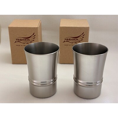 ステンレス製 酒グラスマット2P