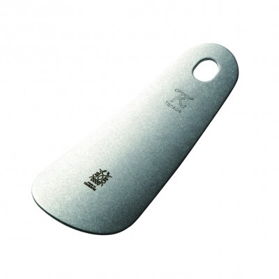 靴べら　革付　純チタンダメージ仕様