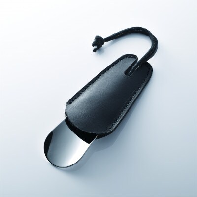 靴べら　革付　純チタンダメージ仕様