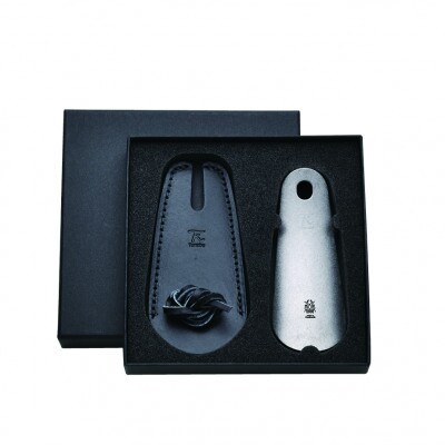 靴べら　革付　純チタンダメージ仕様