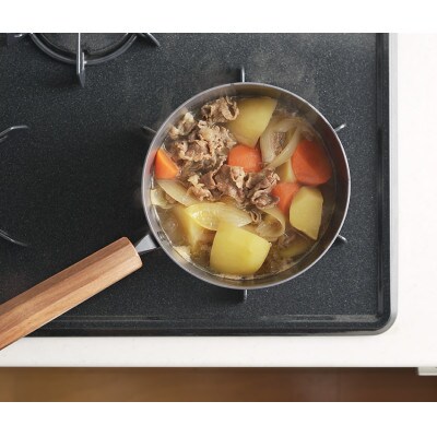 わたしのこだわり　窒化鉄　片手鍋(リング付)　20cm