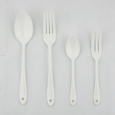 燕三条 琺瑯 ディナーカトラリーセット 4本 スプーン フォーク ステンレス ホーローホワイト