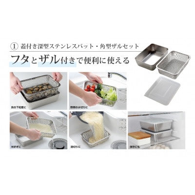深型バット&ザル　専用スライサーセット