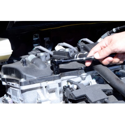 差込角9.5mm[3/8] Tactile LIGHTOOL ラチェットハンドル(メタルブラック)