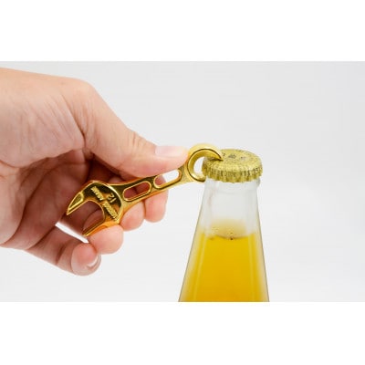 Tactile ボトルオープナー純金メッキ仕上げ(K24)