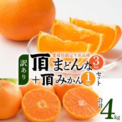 合計4kg!《頂まどんな》ご家庭用 3kg+《頂みかん》1kg!【C31-41】